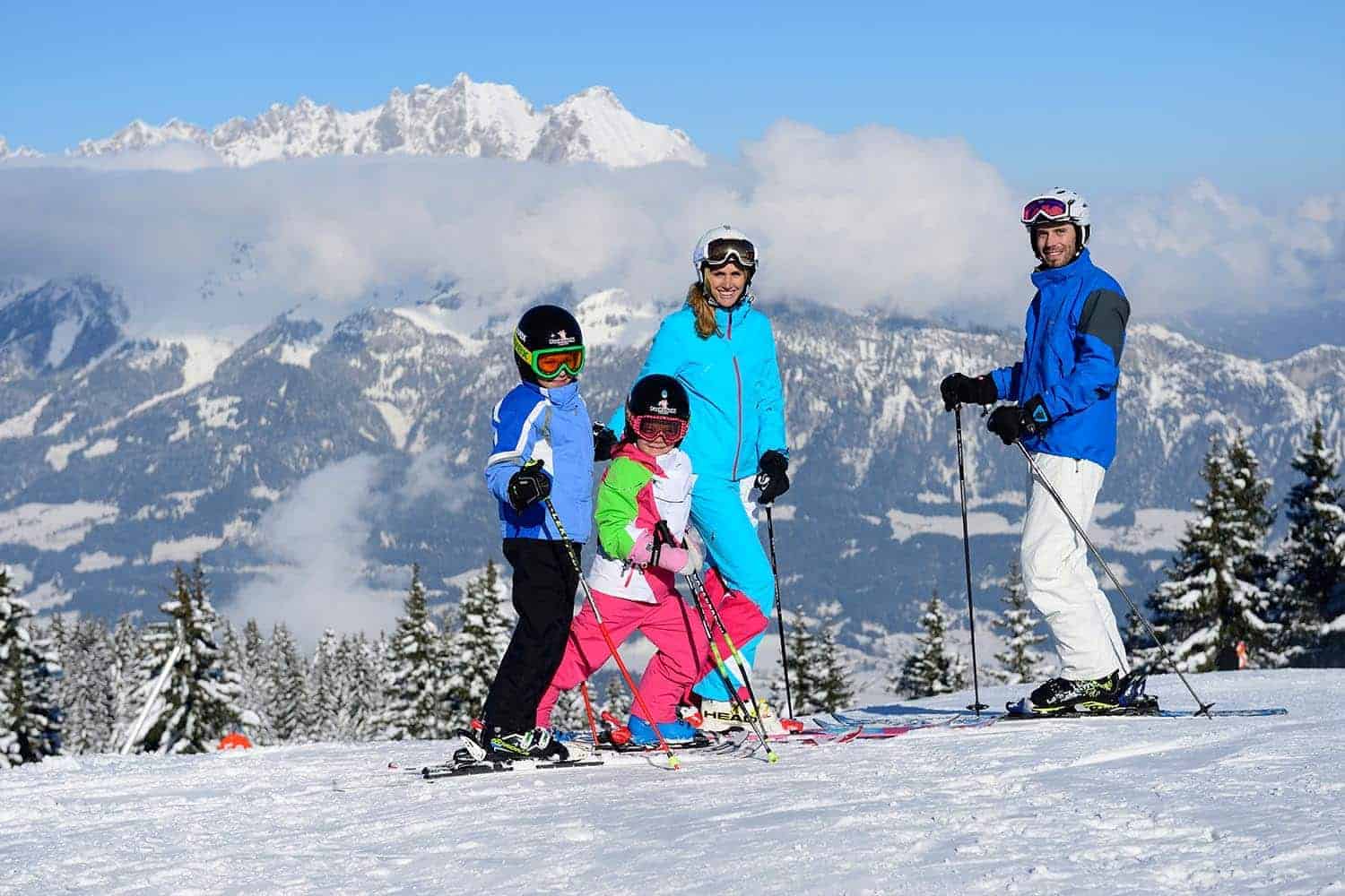Ski und Familie