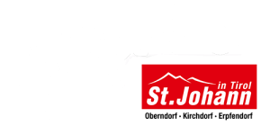 Logo of St. Johann in Tirol with the districts of Oberndorf, Kirchdorf, and Erpfendorf.